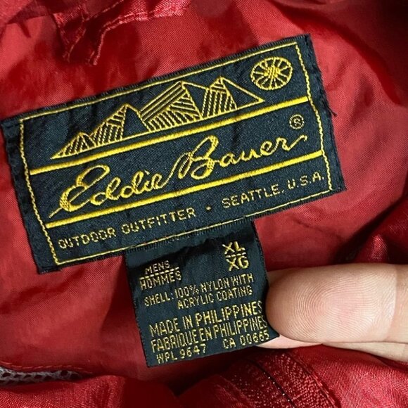 Vintage Eddie Bauer Red Windbreaker XL - Picture 5 of 12